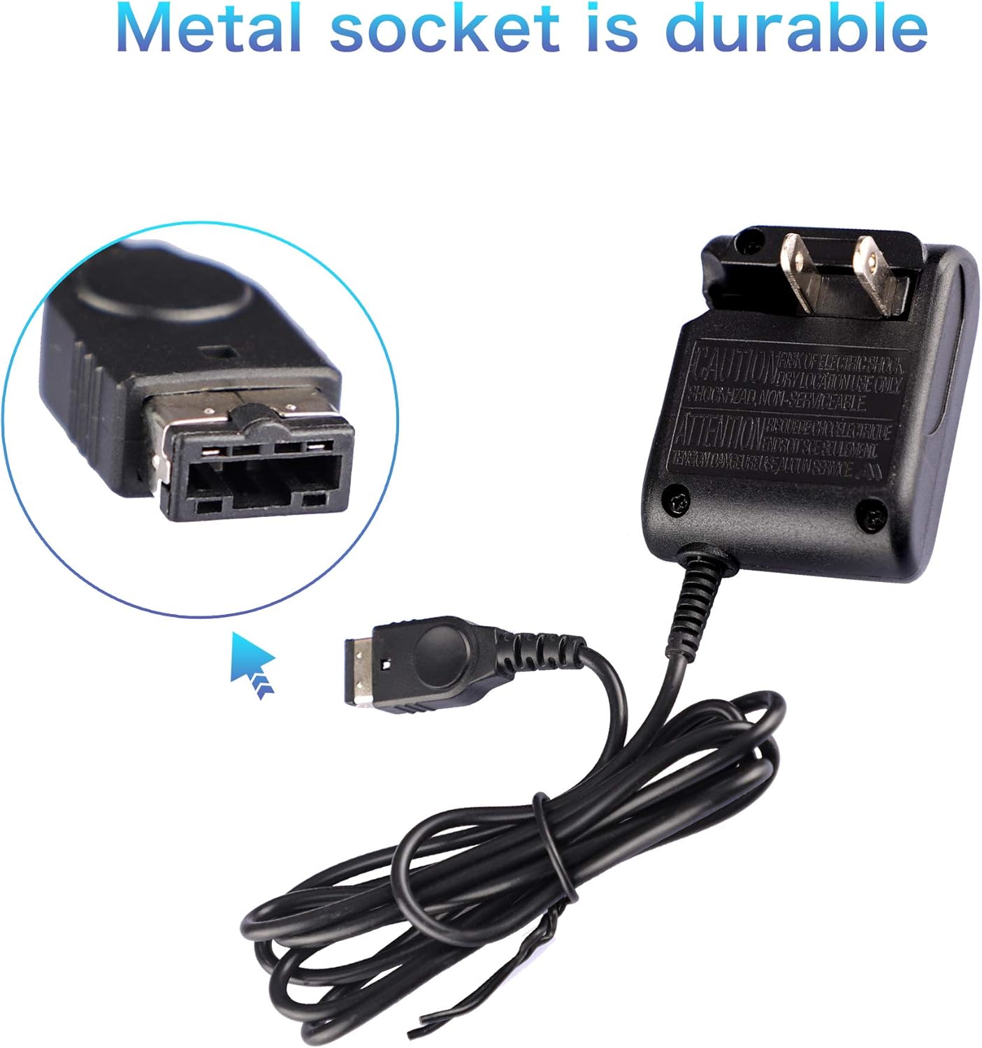 Charger for Gameboy Advance SP, AC Power Adapter Charging Cable Cord for Nintendo DS and Gameboy Advance SP (GBA SP) 5.2V 450mA : Video Games