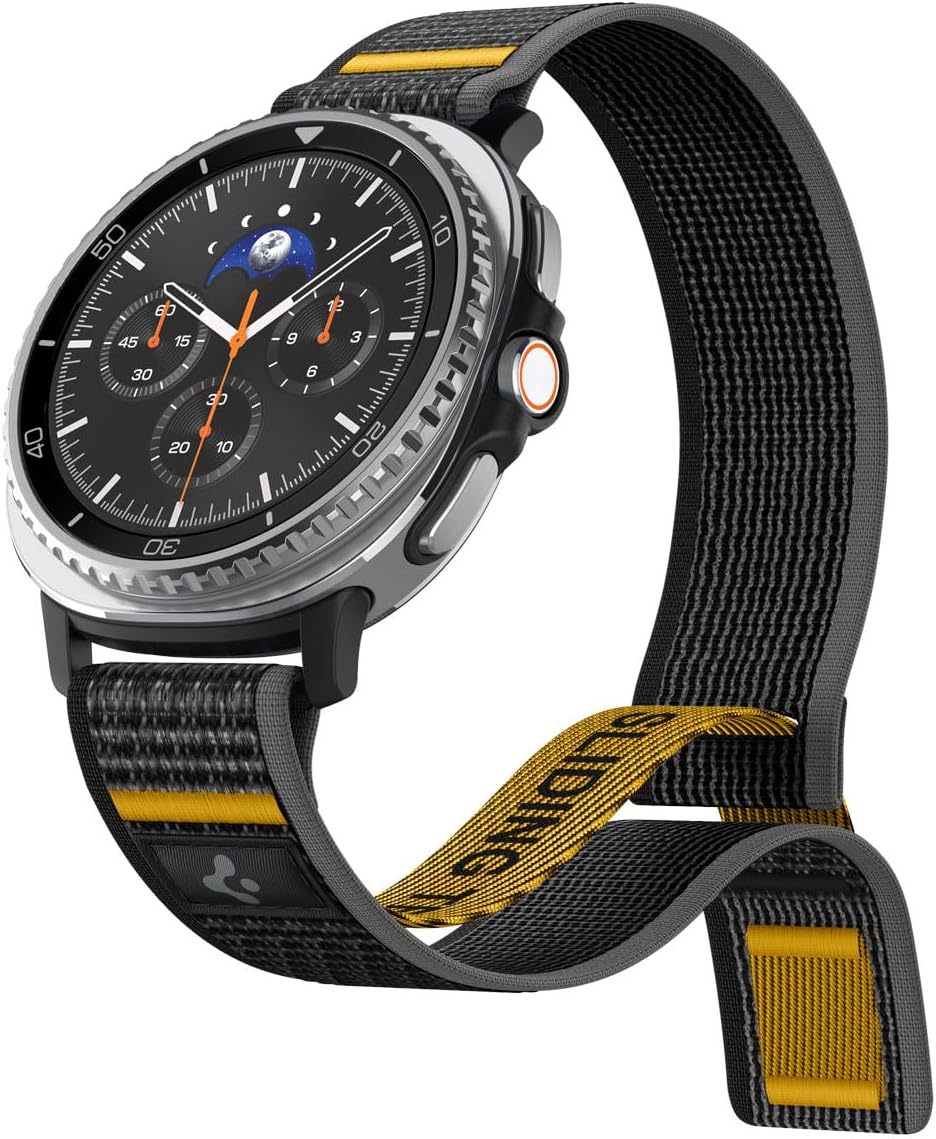 Spigen for Samsung Galaxy Watch Band, Lightweight Adjustable Strap | Athlex Air for Galaxy Watch 9/8 44/40mm, 8 Classic 46mm Fabric Men Women Hook and Loop Replacement Wristband