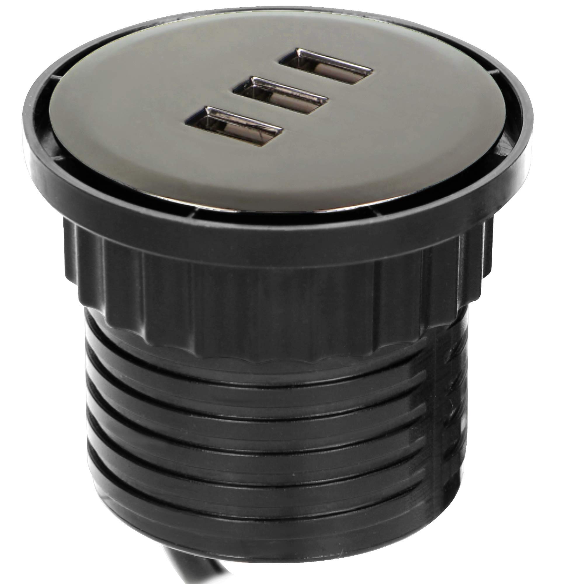 Orno OR-GM-9013/B - Hub USB con 3 Puertos USB para Carga por Cable, Color Negro