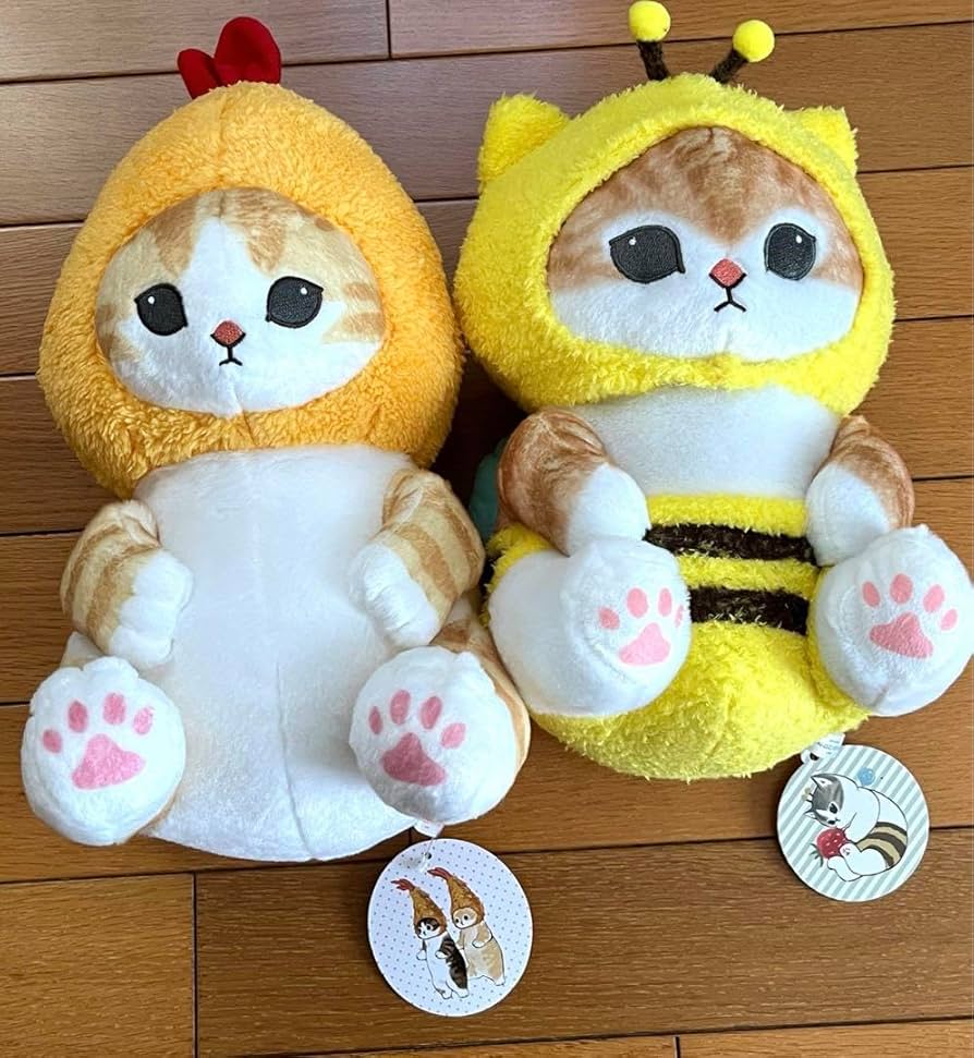 mofusand えびにゃん うさぎにゃん ミツバチにゃん ぬいぐるみ BIG② mofusand えびにゃん うさぎにゃん ミツバチにゃん ぬいぐるみ