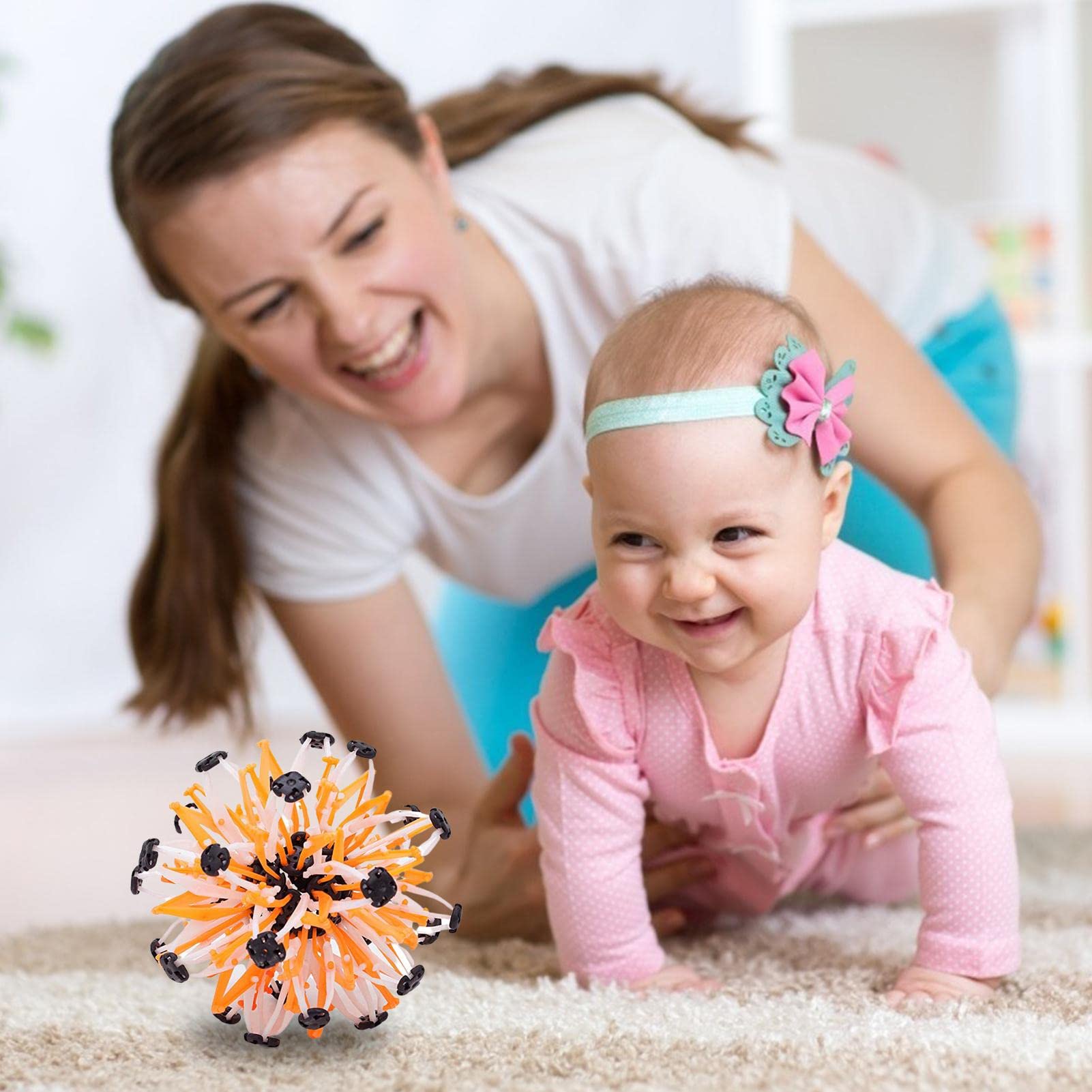 Expandable Magic Ball, Coloured Plastic Expanding Magic Ball, Scalable Variable Flower Shape Magic Ball Kids Toys - Image 5