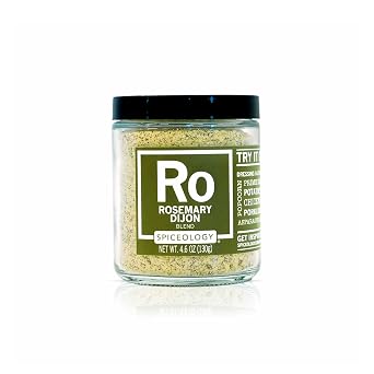 Spiceology Rosemary Dijon Seasoning, 4.6 oz | All-Purpose Rubs, Spices and Seasonings, Use on Dressings, Sauces, Turkey, Lamb, Asparagus