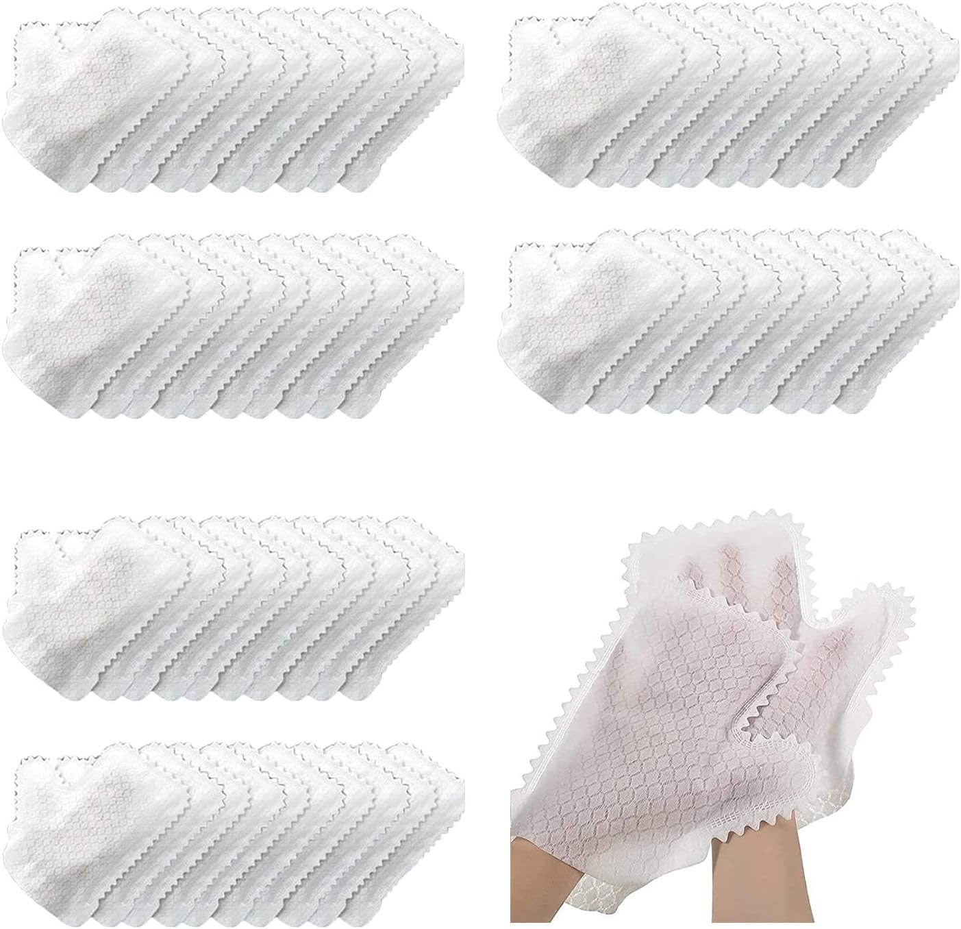 Home Disinfection Dust Removal Gloves Microfiber Dust Remove Glove Non-woven Fish Scale - Thumbnail 5