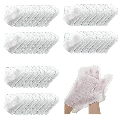Home Disinfection Dust Removal Gloves Microfiber Dusting Gloves 50PC Non-woven Fish Scale Diposible Cleaning Gloves Duster for Car Truck Mirrors Lamp Baseboard
