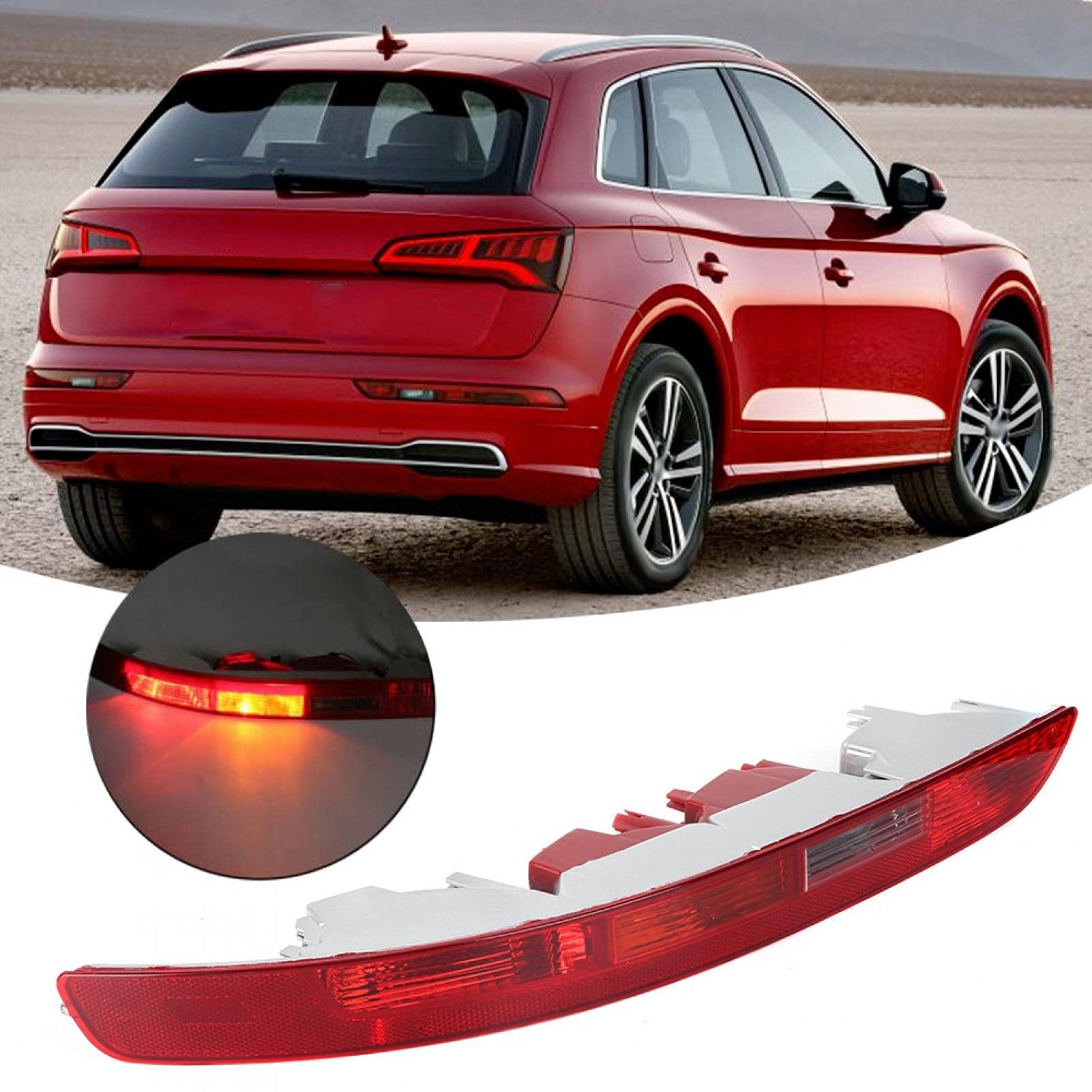 Lampa tylna zderzaka tylnego, lampa tylna lewego tylnego zderzaka bez przewodu 8R0945095 Pasuje do Q5 SQ5