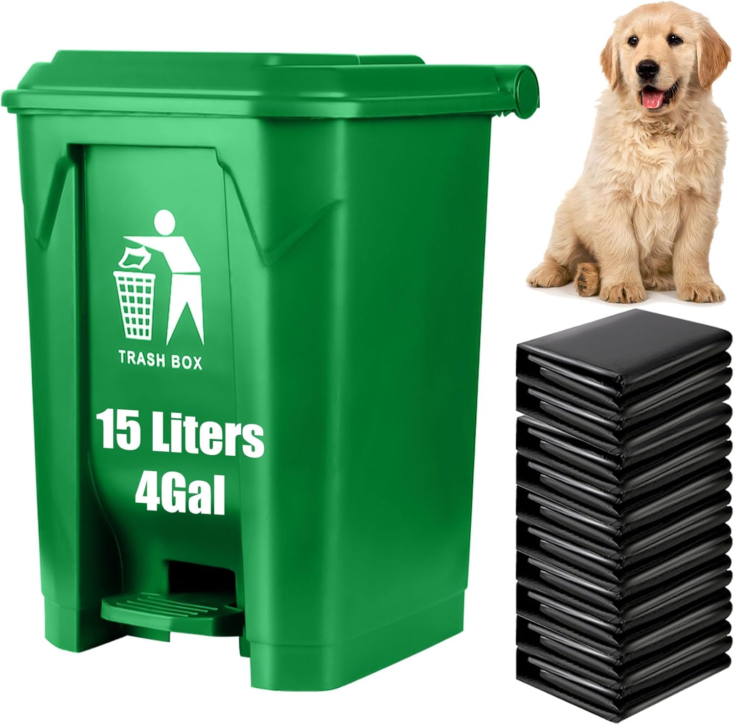 Outdoor Dog Poop Trash Can Pet Waste Station Dog Waste Trash Can Dog