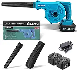 Soprador de Folhas Secador De Pêlos Para Carros Turbina Para Carro Automotivo Muito Forte Com 21V 2 Baterias Soprador de Folhas 220V