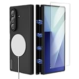 for Samsung Galaxy Z Fold 7 Magsafe Case with Screen Protector&comma; Fold 7 Case with Hinge Protection&comma; Compatible with MagSafe&comma; TPU&plus;PC Dual Protection&comma; Protective Magnetic Slim Case&comma; Black