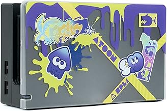 YOCORE Faceplate Skin Cover for Switch Charging Dock, Anti-Scratch Hard Slim Sleeve Pad for Switch Dock, DIY Replacement Housing Shell for Switch Dock-Splatoon 3