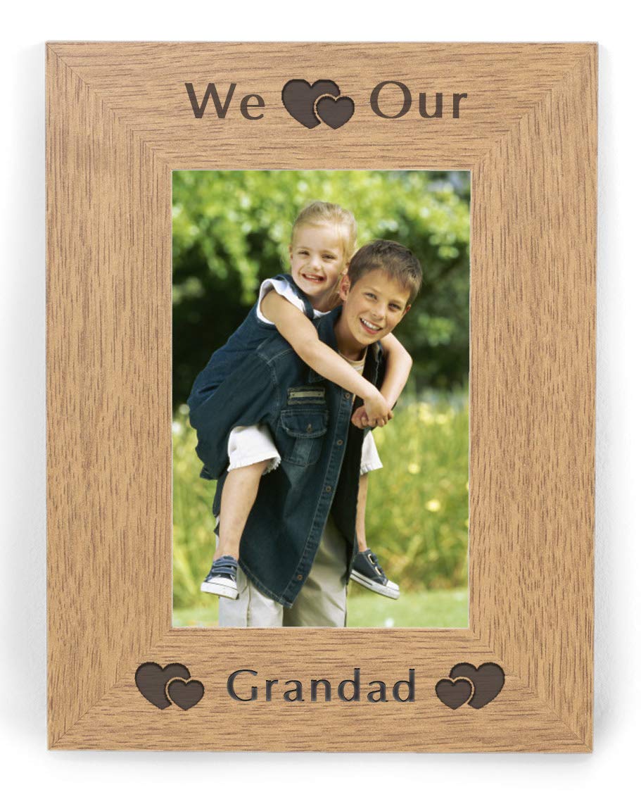 We Love Our Grandad 6x4 Photo Picture Frame Keepsake Gift Birthday Fathers Day From Granddaughter Grandson
