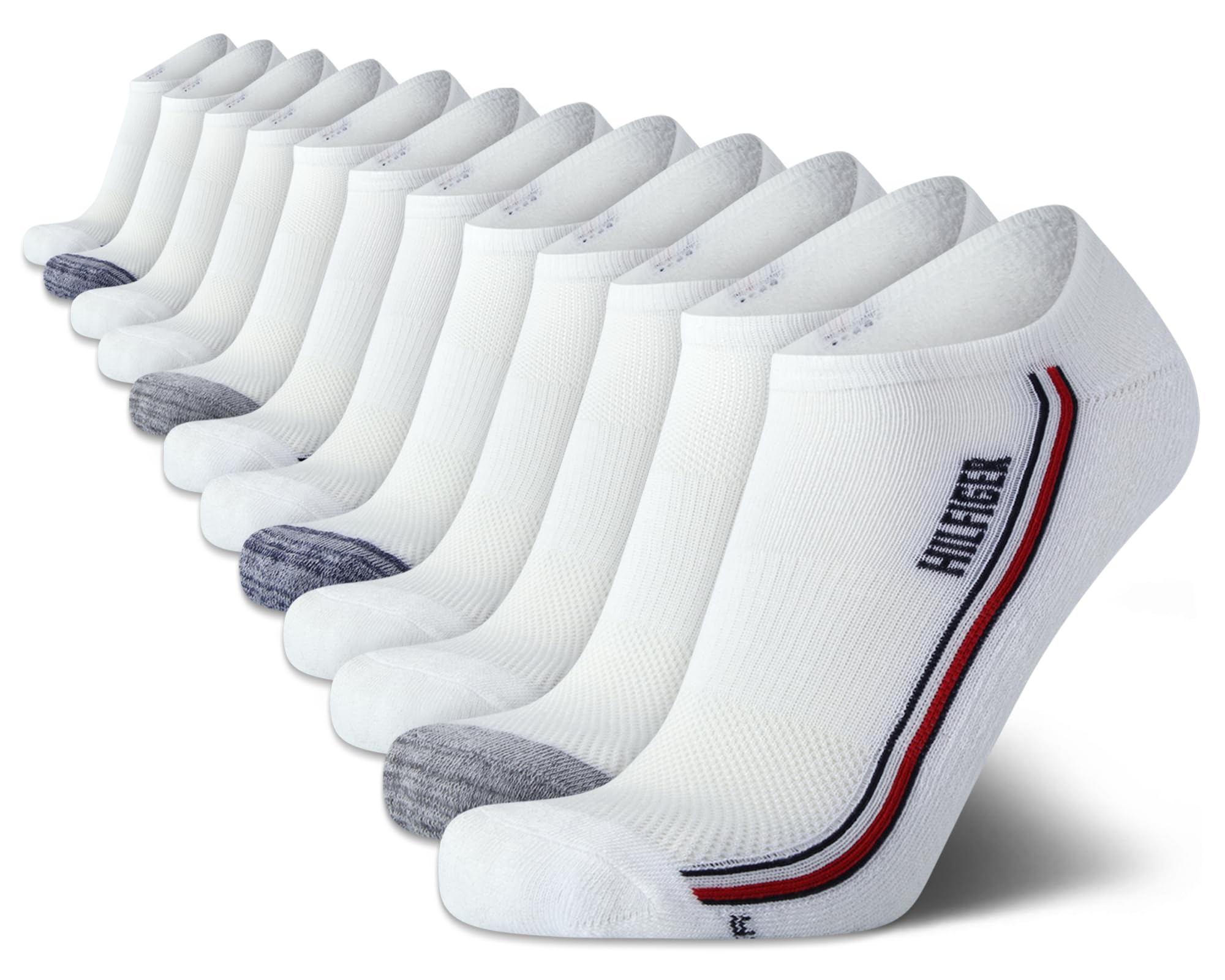 Tommy Hilfiger Men's Athletic Socks - Cushion No Show Socks (12 Pack)