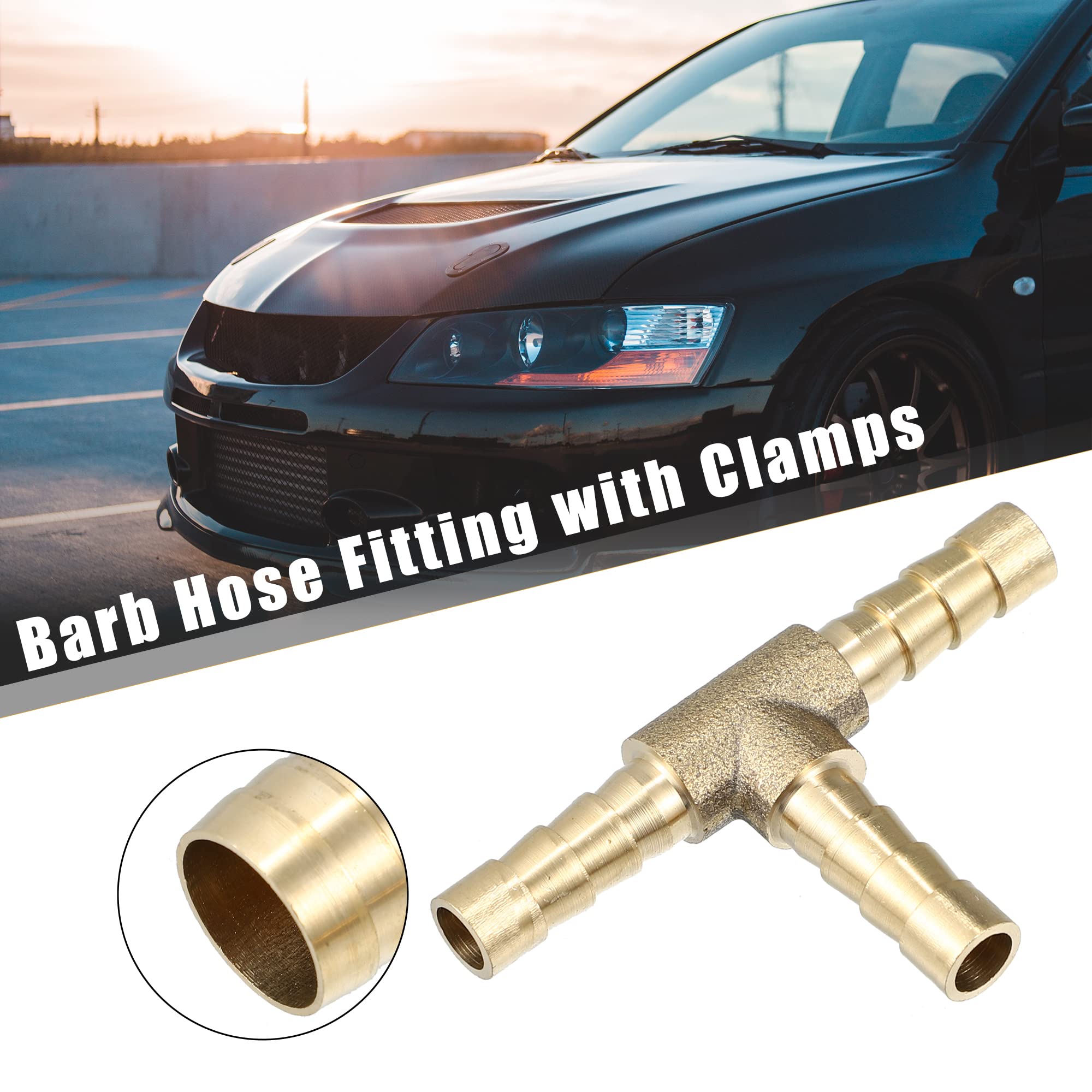 Raccord De Tuyau De Frein X AUTOHAUX Raccord Laiton 8mm Raccord Tuyau