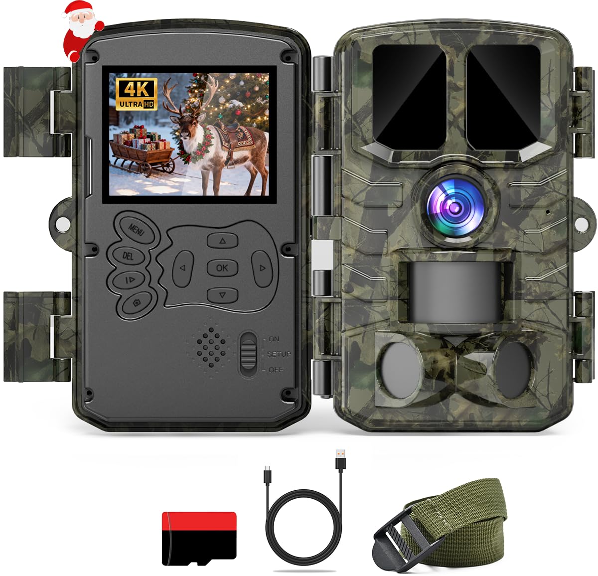 CEYOMUR - Cámara De Caza De 20MP 1080P Con LED IR De Bajo Brillo, Visión Nocturna Activada Por Movimiento, Cámara De Videojuegos Con IP66 Impermeable Para Monitoreo De Vida Silvestre
