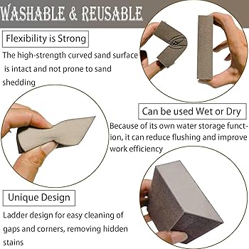 3mm Sanding Sponge Bundle 320/400/600/800/1000 U2013 Taroko Trading Company