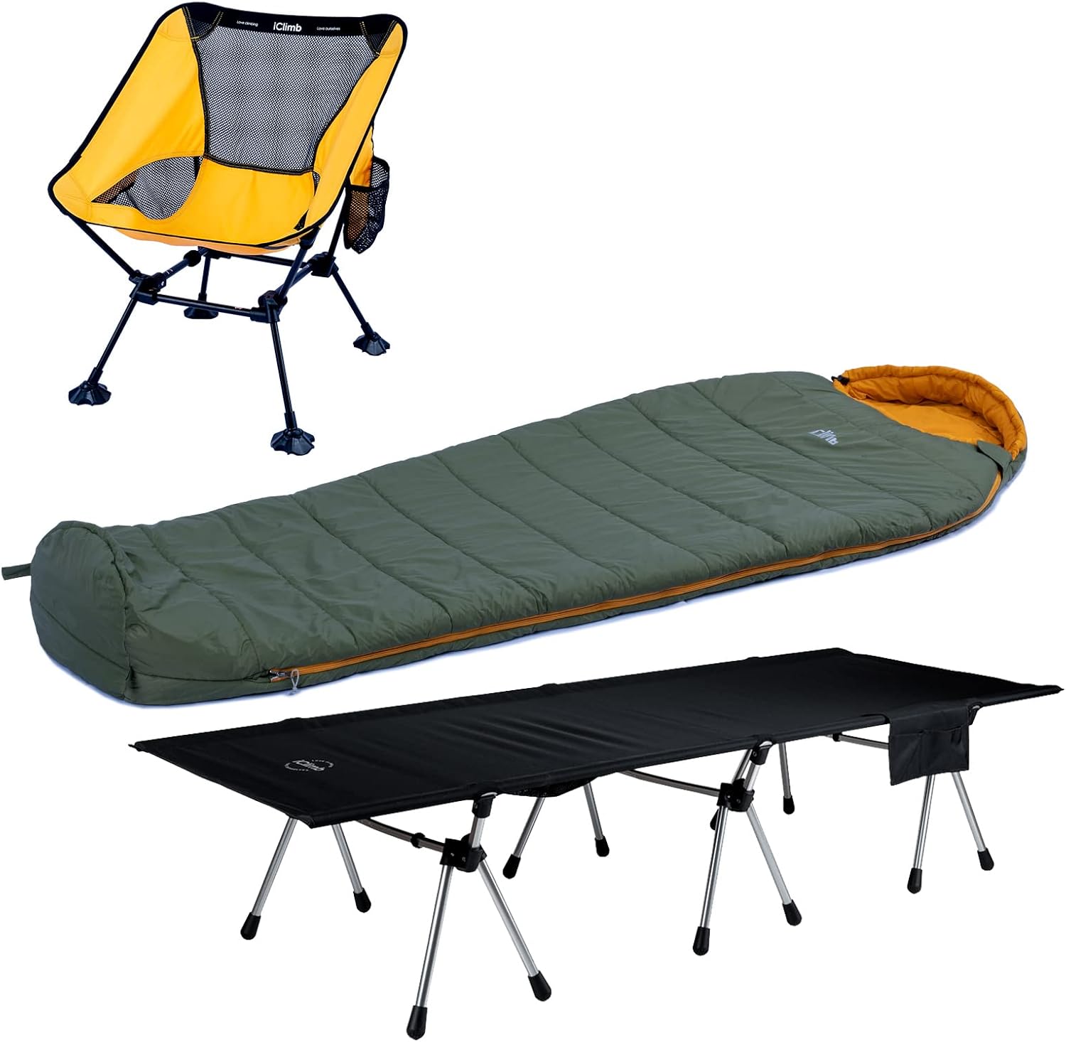 iClimb 1 AntiSinking Folding Chair and 1 Two Heights Super