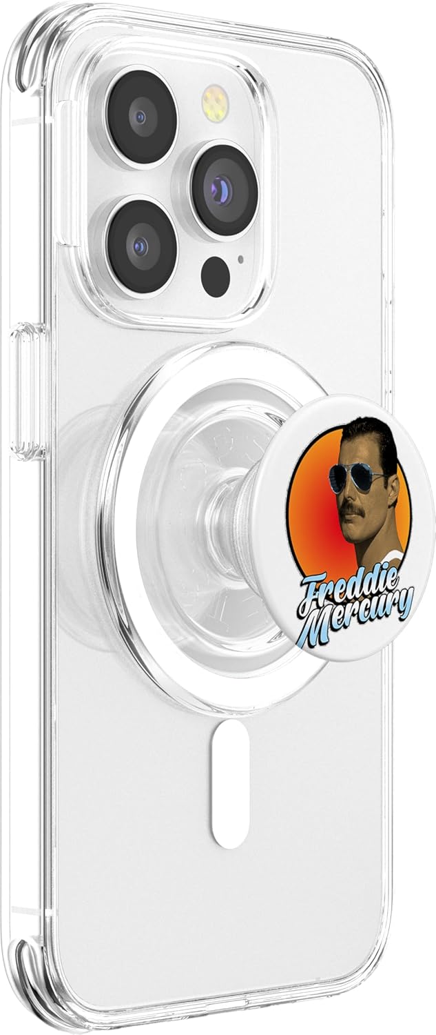 Freddie Mercury Glasses Photo PopSockets MagSafe PopGrip for iPhone