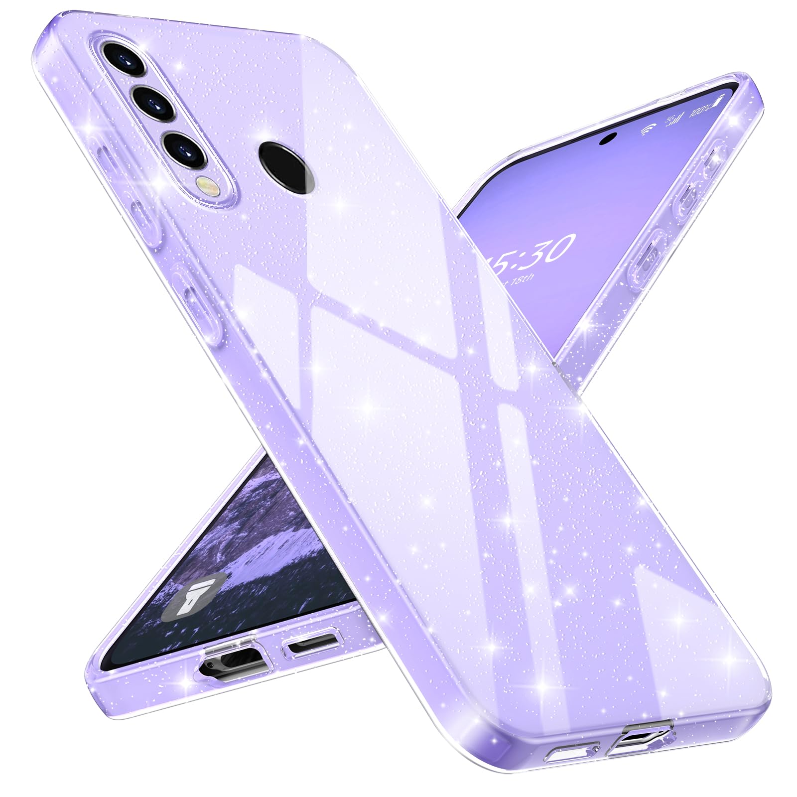 Paitech für Huawei P30 Lite Hülle Glitzer, Weiche TPU Siliko