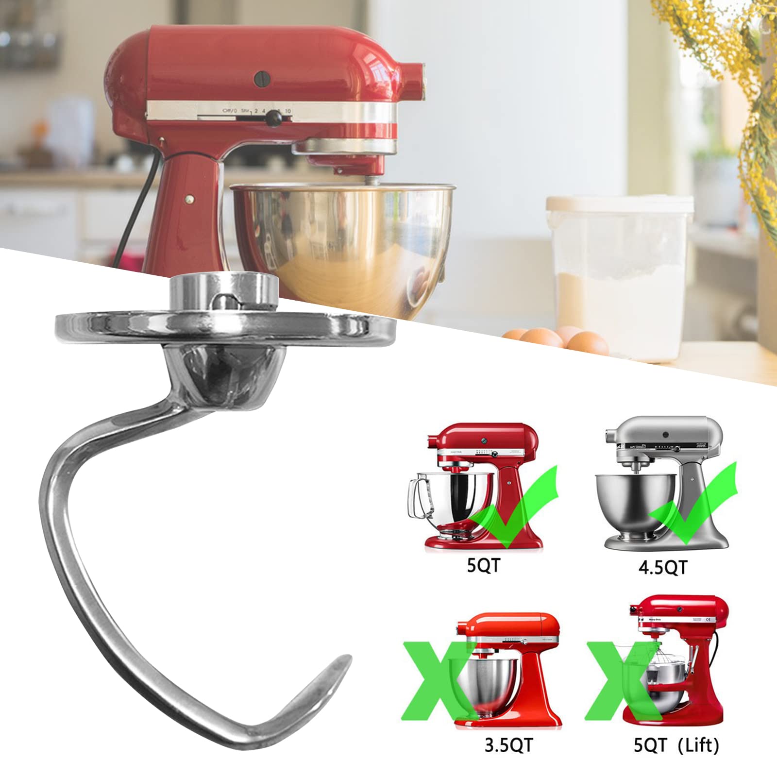 Ciotola In Acciaio Inox Per Robot KitchenAid – 4,8 Litri, Con Manico, Compatibile K5THSBP