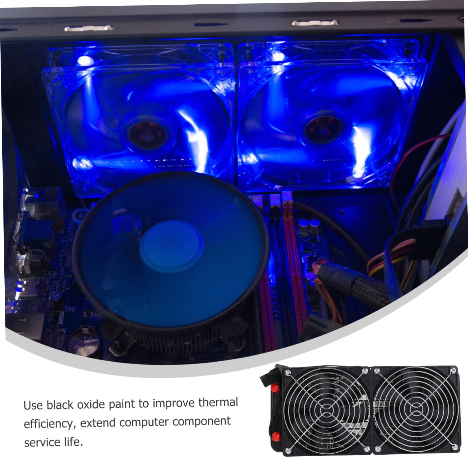 SOLUSTRE Radiatore Per Computer Con Raffreddamento a Liquido Dissipatore Di Calore Scambiatore Radiatore Scambiatore Di Calore Con Ventola