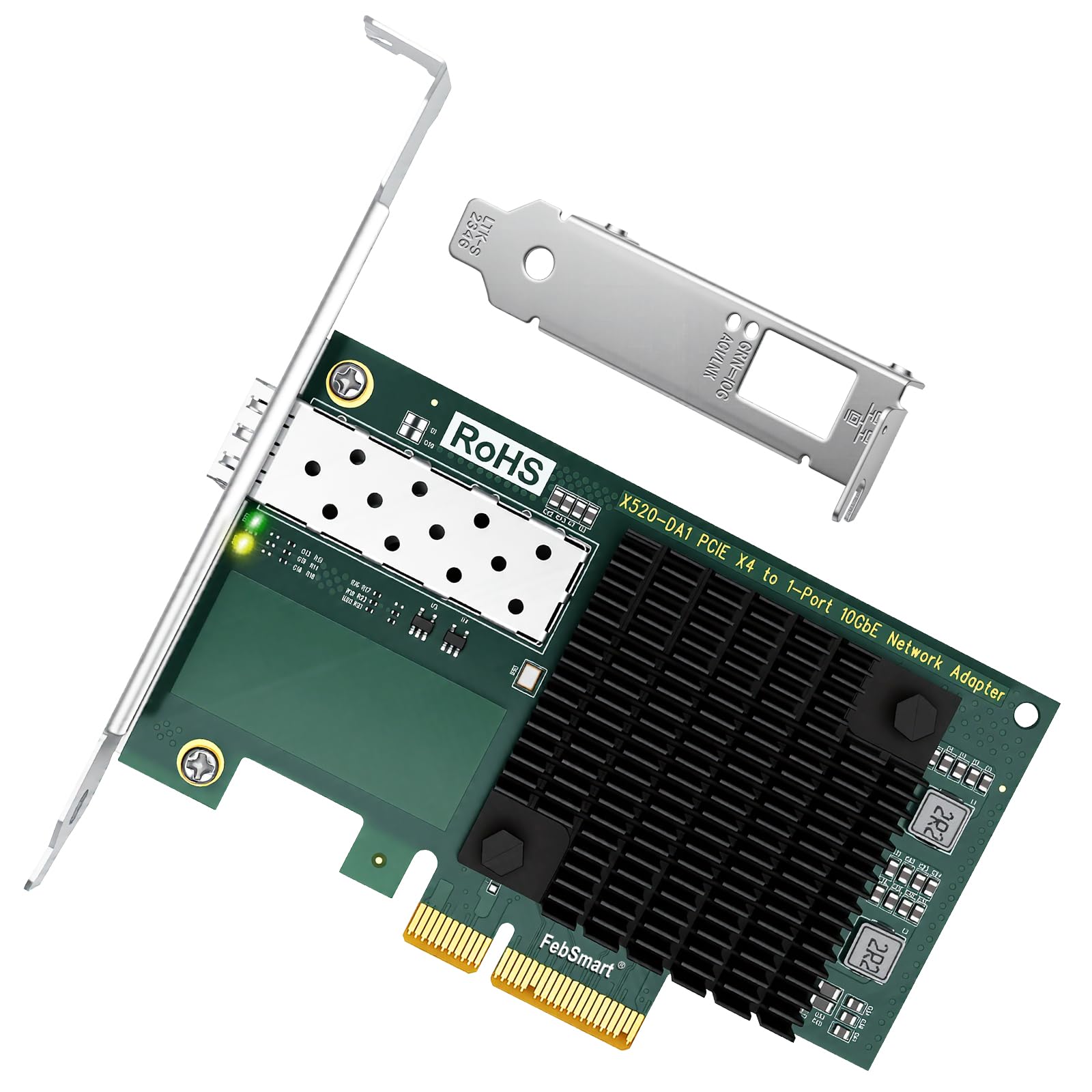 未使用 LANカード PCIe x4 10GbE SFP+ 2ポート Amazon.com: PCIE X4 Interface to 10GbE SFP+ Optical Port Network