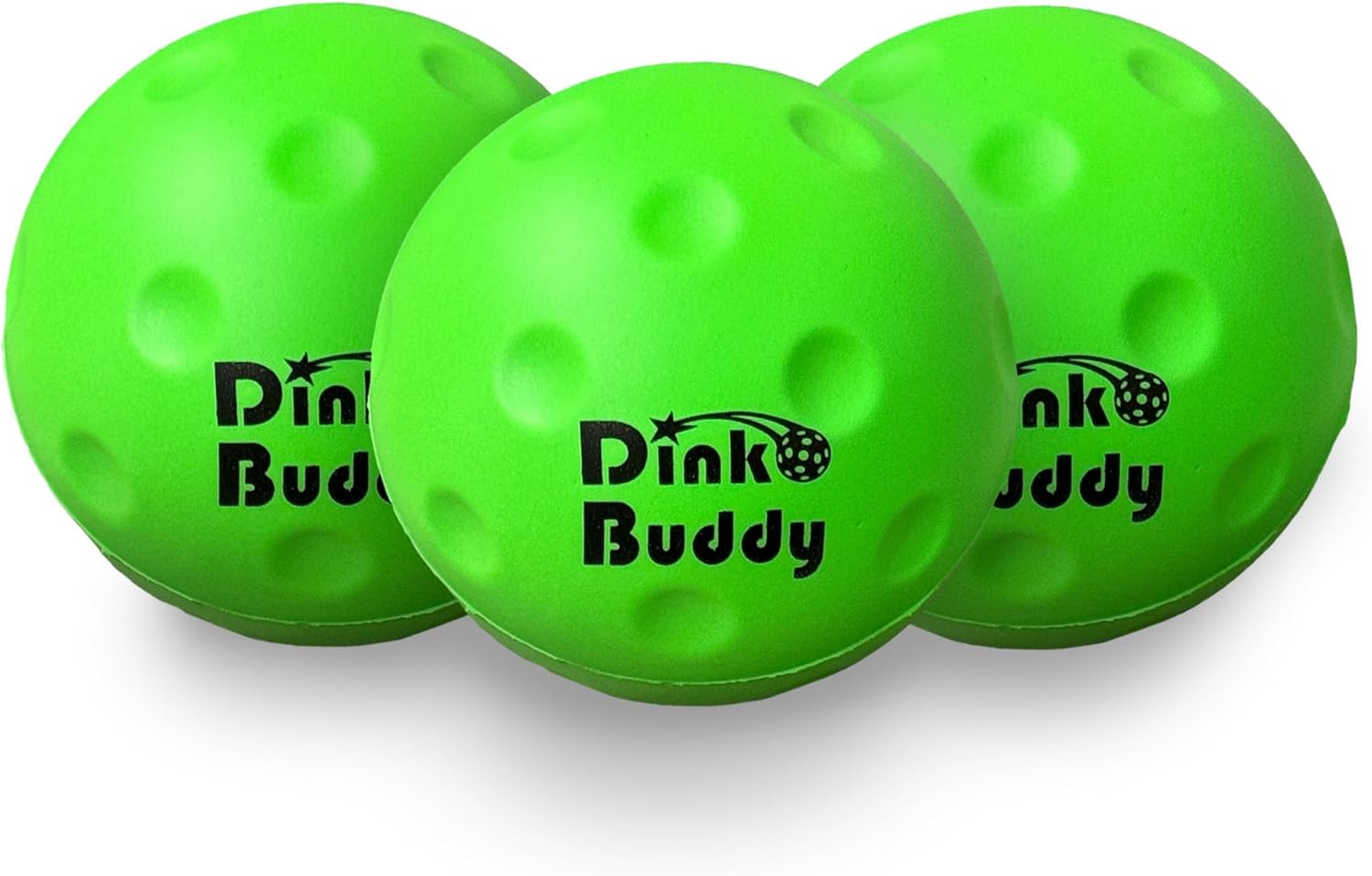 Kelso Pickleball, PU Foam Pickleball Balls for Reduced Noise, Enhances Hand-Eye Coordination, Indoor & Outdoor Use, Standard or Small Trainer-Sized Balls