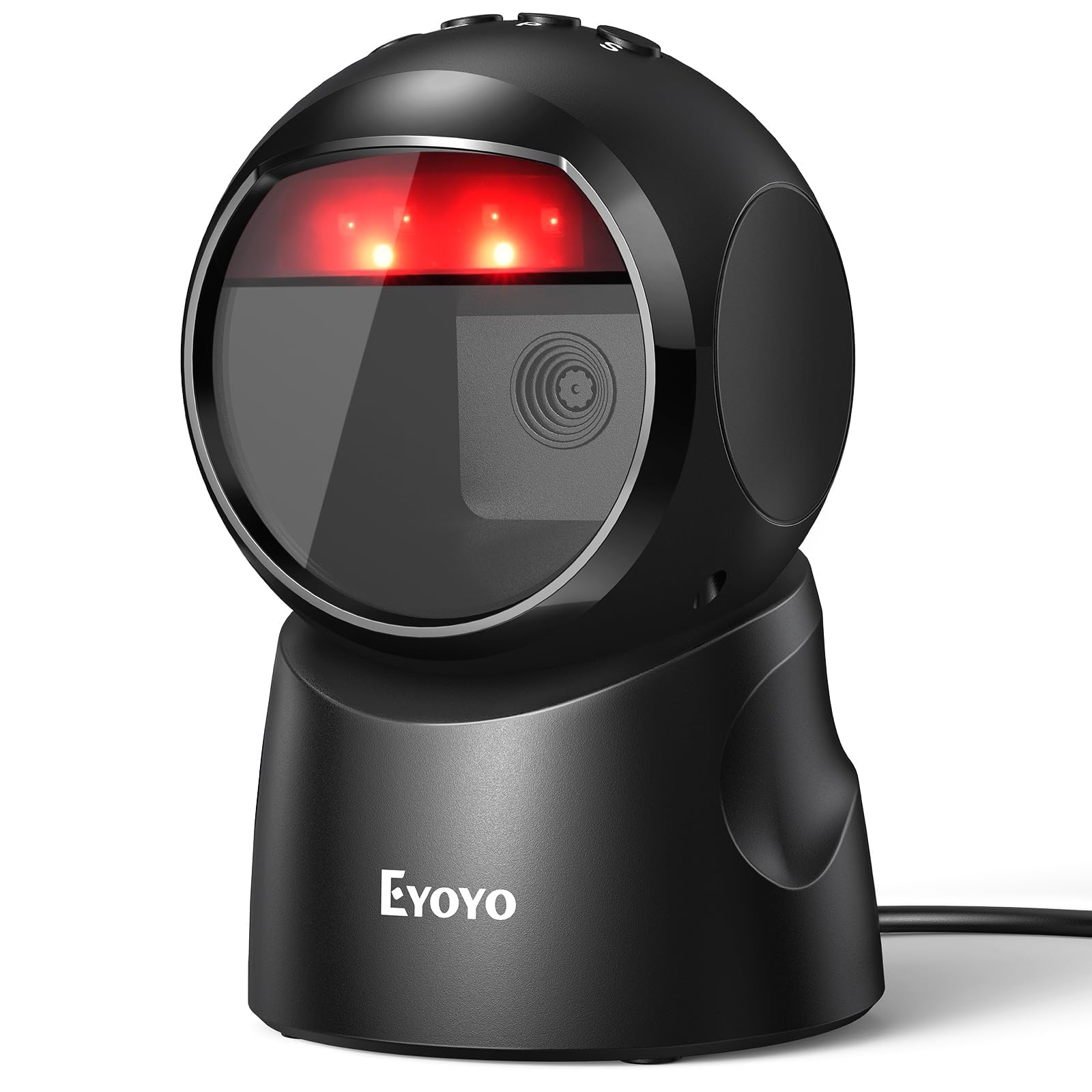 Eyoyo Lecteur Codes Barres 1D 2D, USB Câblé Plateforme Barcode Scanner | Écran de numérisation, Plug and Play, Balayage Automatique, pour Supermarchés, entrepôts et librairies