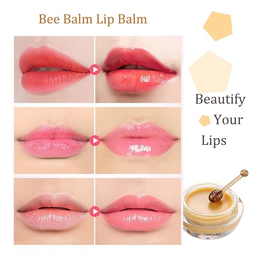 Miniatura 3 de Bálsamo labial para abejas, 2 unidades, máscara de labios hidratante, propóleos de miel, máscara de labios para dormir, prevención hidratante,