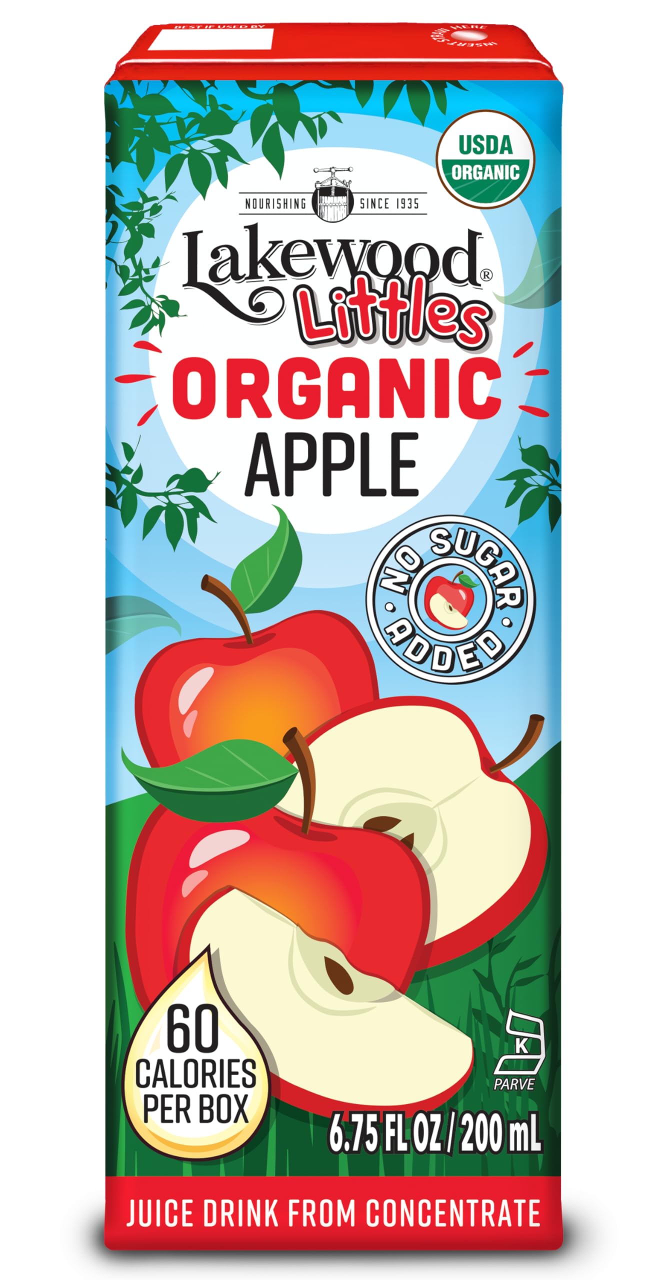 Lakewood Littles Organic Apple Juice Boxes | 4 x 8-Packs