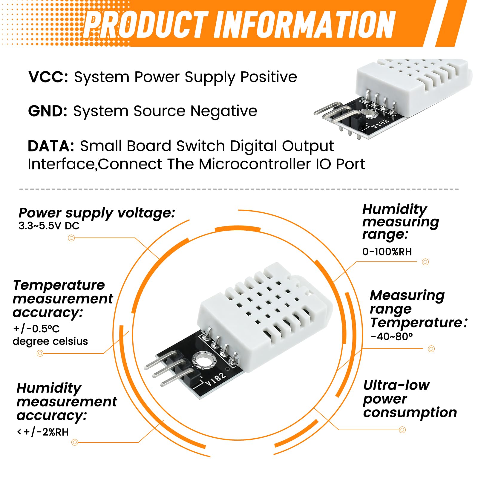 DHT22 Temperature & Humidity Sensor Module -4 DHT22 Temperature & Humidity Sensor Module -4