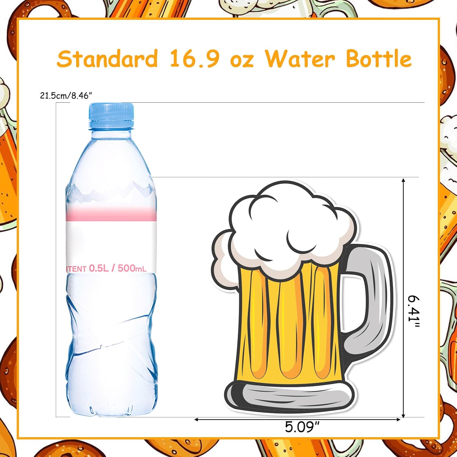 Diaper Party Decoration for Men Beer and Diaper Banner Beers Baby-Shower Garland Diapers Hanging Decor A Baby Is Brewing Feeding Bottle and Beers Party Decor for Pregnancy Celebration