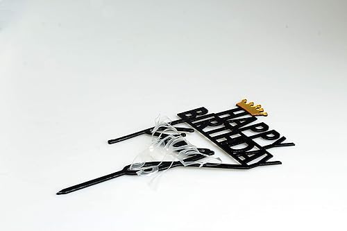 Miniatura 4 de ZHENGYE Decoración acrílica para pastel de cumpleaños de corona King