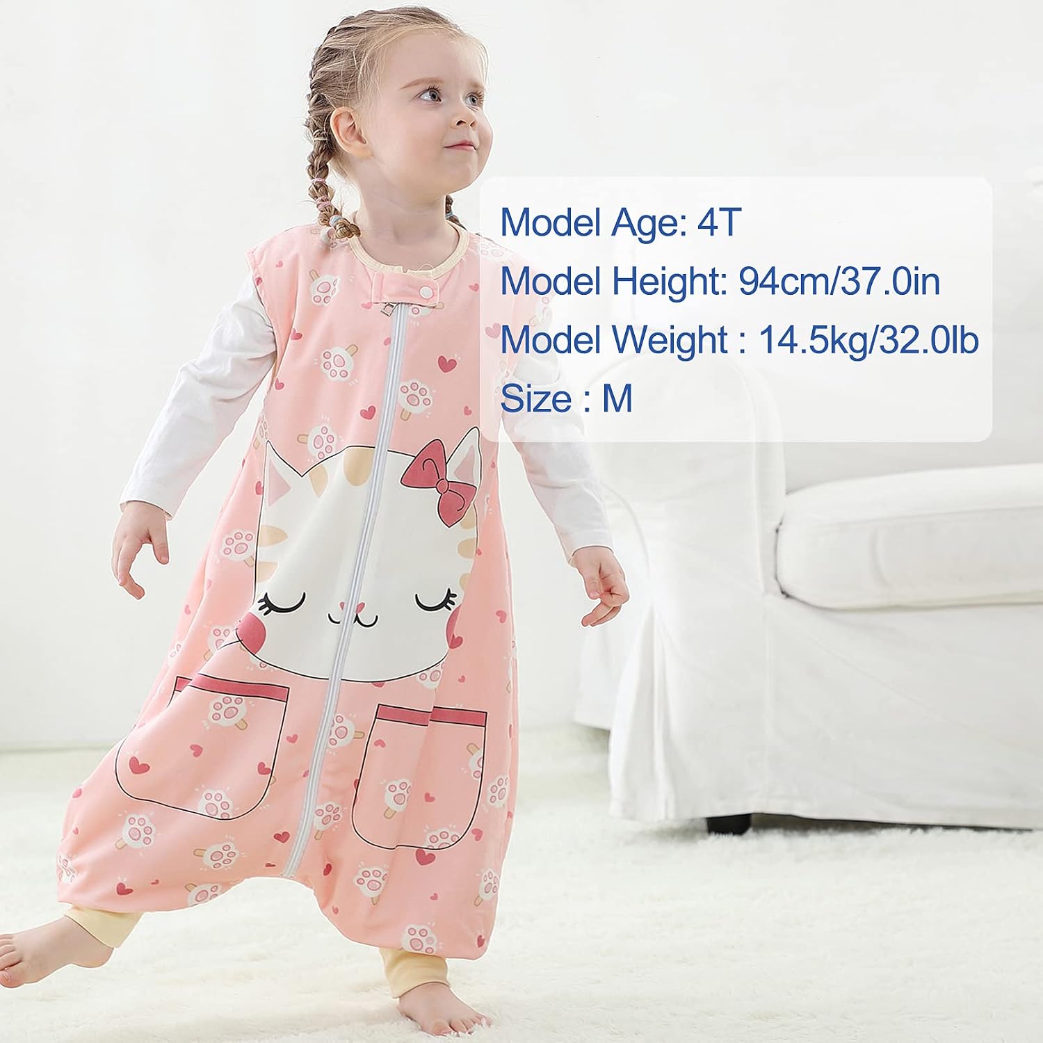 Big Kids Sleepsack Lightweight Knit Wearable Blanket