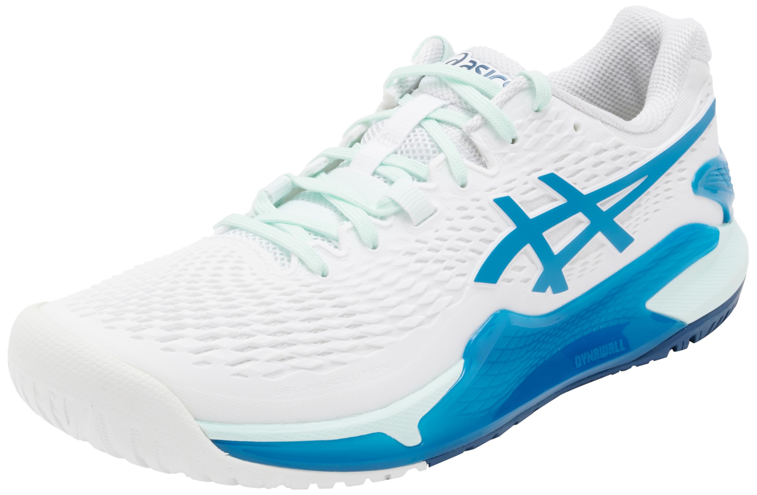 ASICS Women's Gel-Resolution 9 Trainers, White Blue, 5.5 US