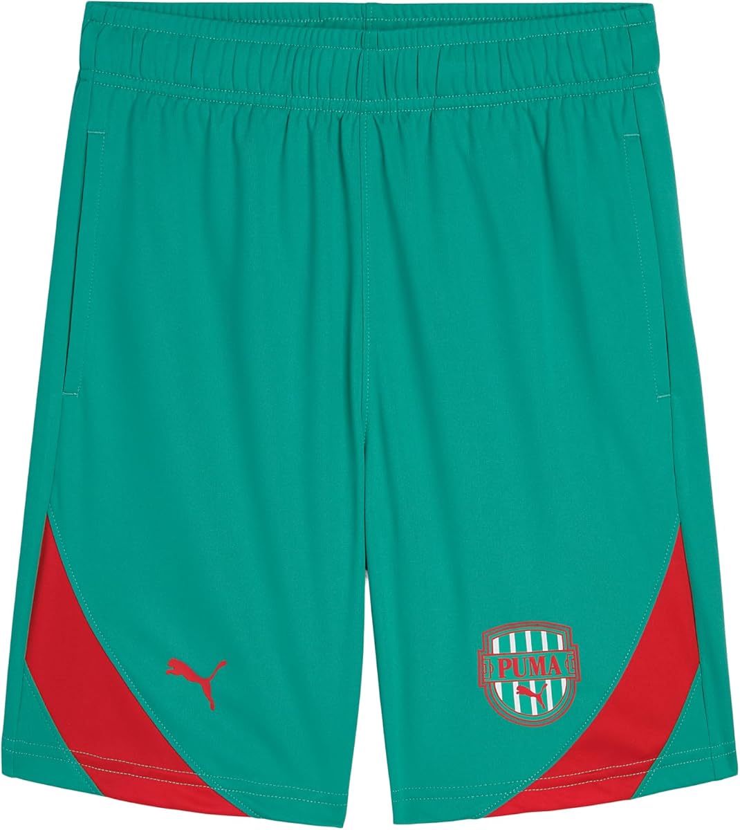Pantalones cortos Showtime con bloques de color para niño Puma, ajuste atlético, cintura elástica y cordón - Fútbol Internacional 2026