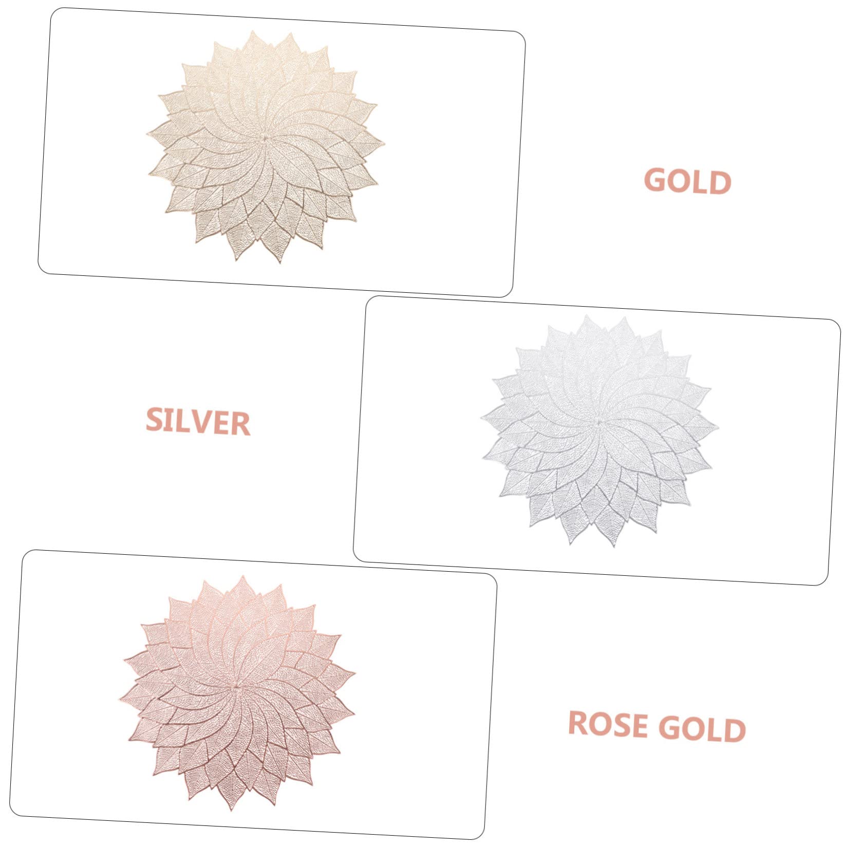 Data [ Set 6 Tovagliette Traforate Hollow Out Per Tavola, Isolamento Termico Resistente Al Calore, Design Moderno in Pvc, Per Feste, Cucina e Decorazione Centrotavola