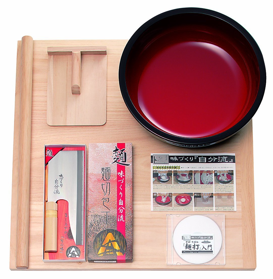 Amazon｜豊稔企販 家庭用麺打ちセット(大) (そば・うどんDVD付) A-1220