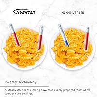 Vista 4 de Panasonic NN-SV79MS Horno Microondas de Encimera Inversor Inteligente de 1.4 pies cúbicos que Funciona con Alexa, 1200 Vatios de Potencia con Sensor