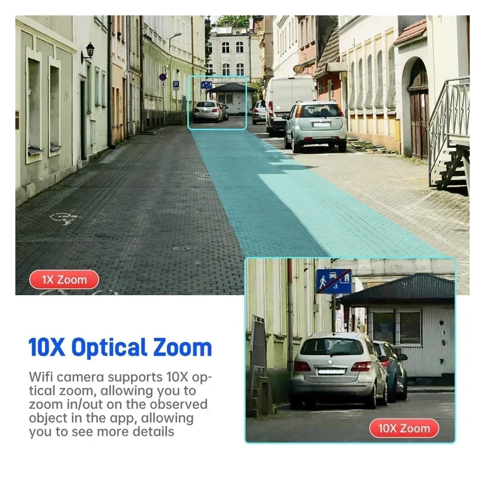 Caméra WiFi PTZ Triple écran 20MP 10K