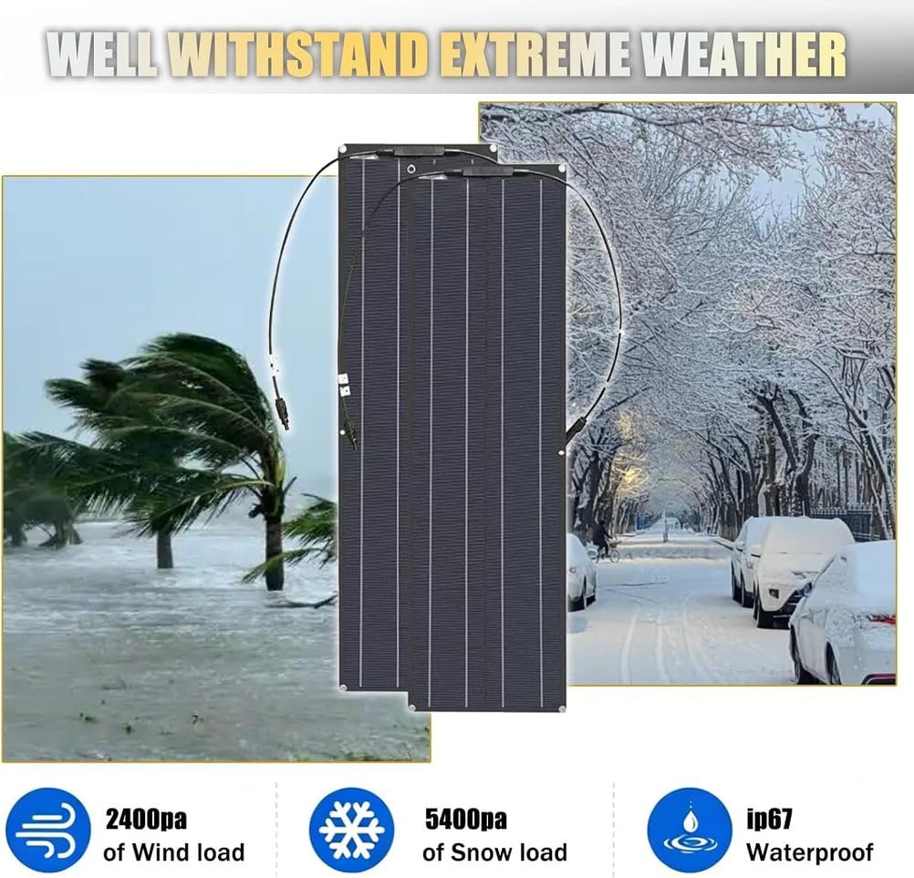 Zestaw elastycznego systemu paneli słonecznych 400 W