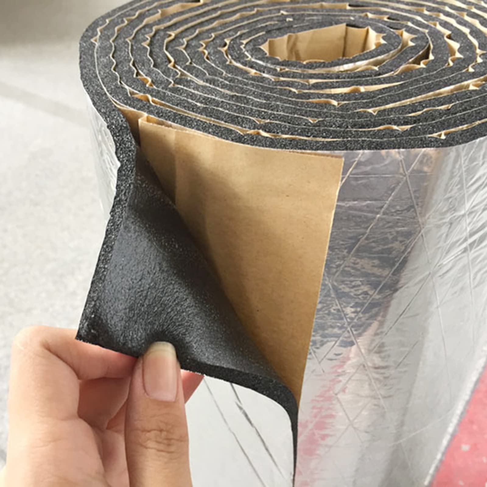 Pannello Riflettente Termosifoni , Controllo Del Rumore Del Rumore Dell'auto Smorzante Idratante A Prova Di Umidità , Foglio Di Isolamento Per Edifici Di Fabbrica,Tetti,Serre,5mm（thk）,1*4M(4m²)