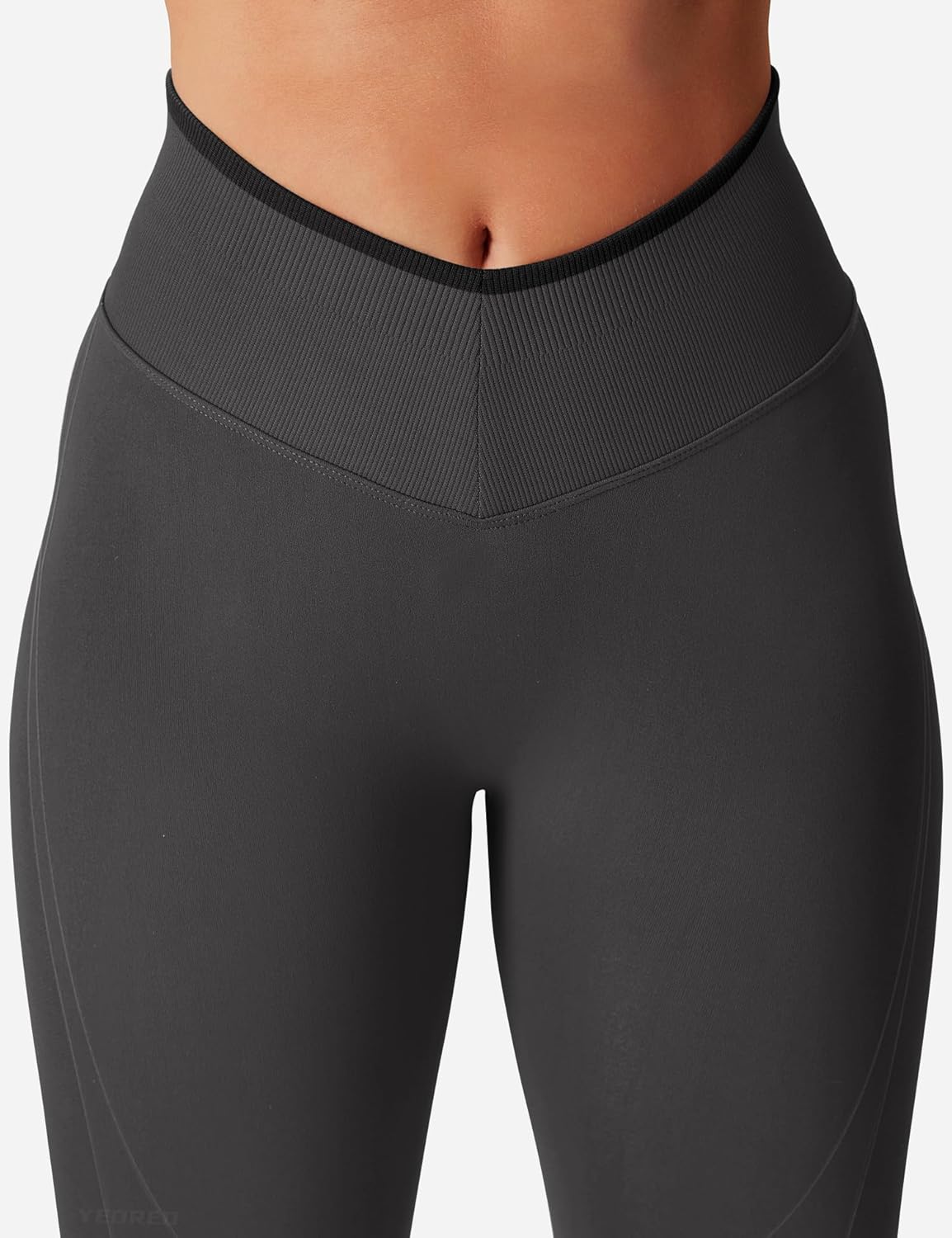 YEOREO Workout Leggings Womens V Waist Butt Scrunch Gym Leggings Booty Lifting Seamless Yoga Pants - Image 5