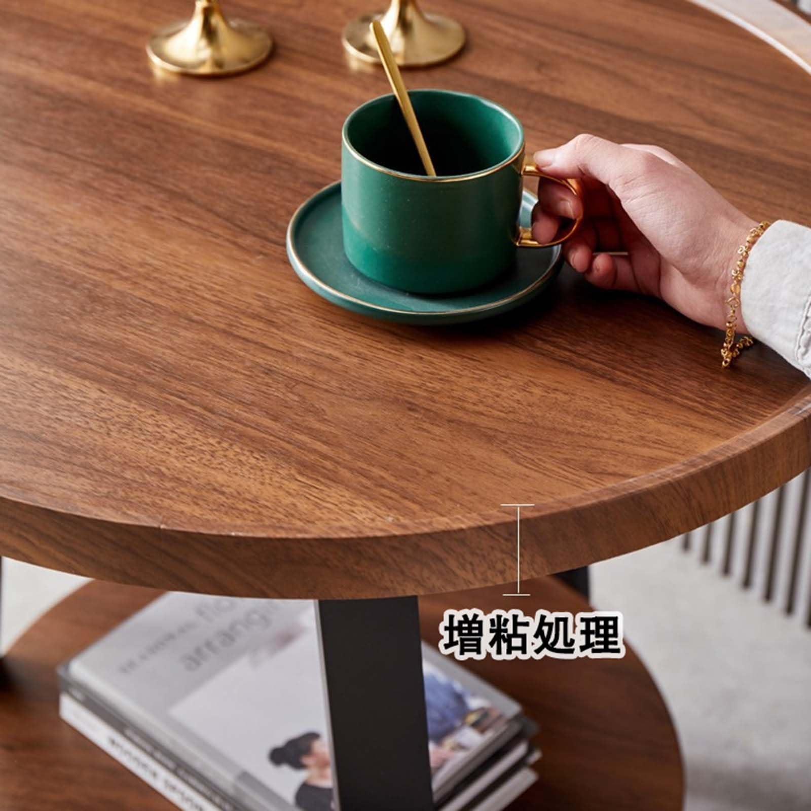 Amazon｜サイドテーブル ベッドサイド 丸型 コーヒー ソファサイド