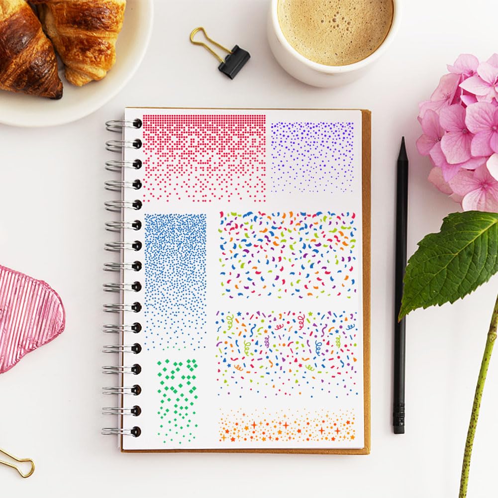 GLOBLELAND Vintage Blumen kalender Transparente Stempel für