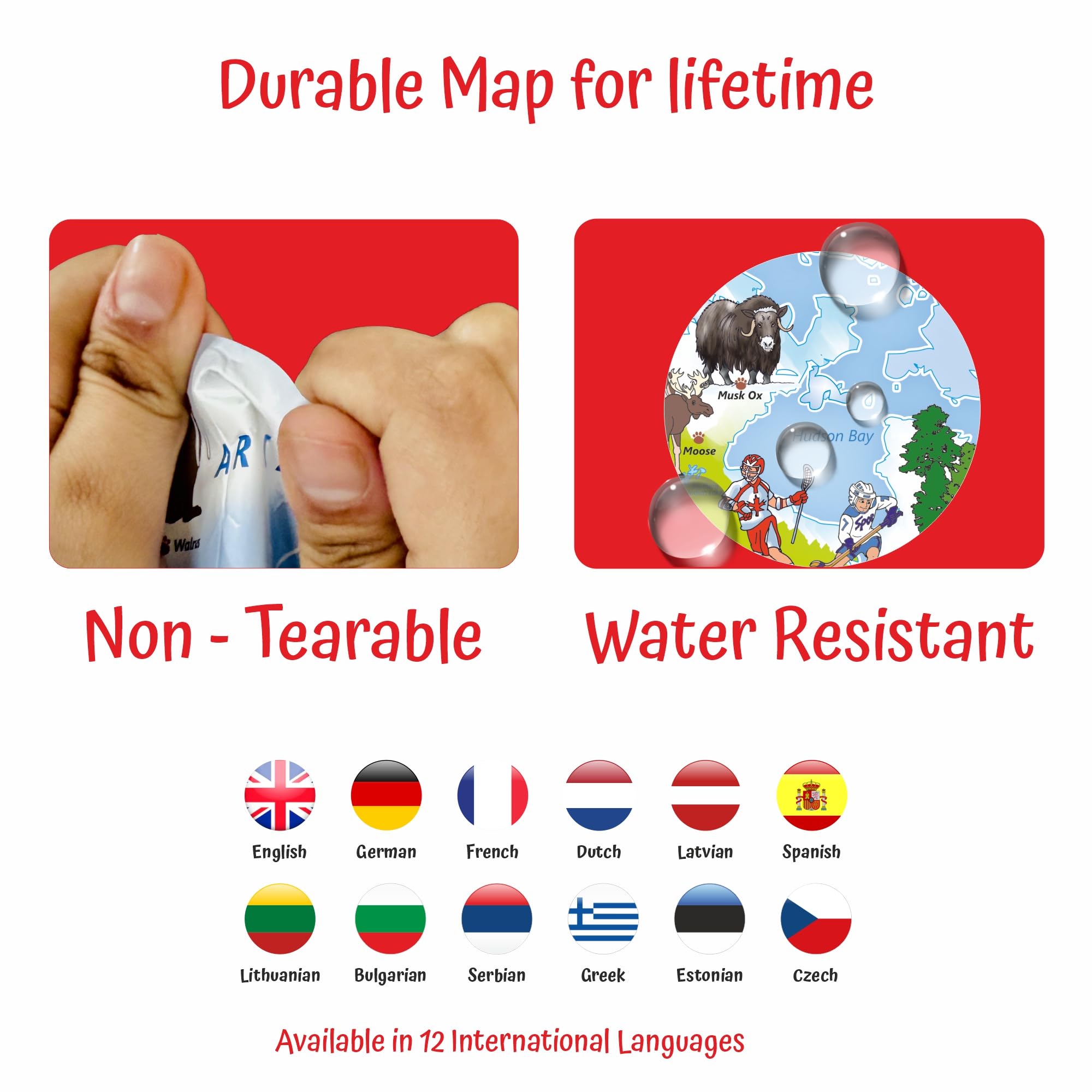 Geografika World Map Game - Educational Board Game for Kids -3