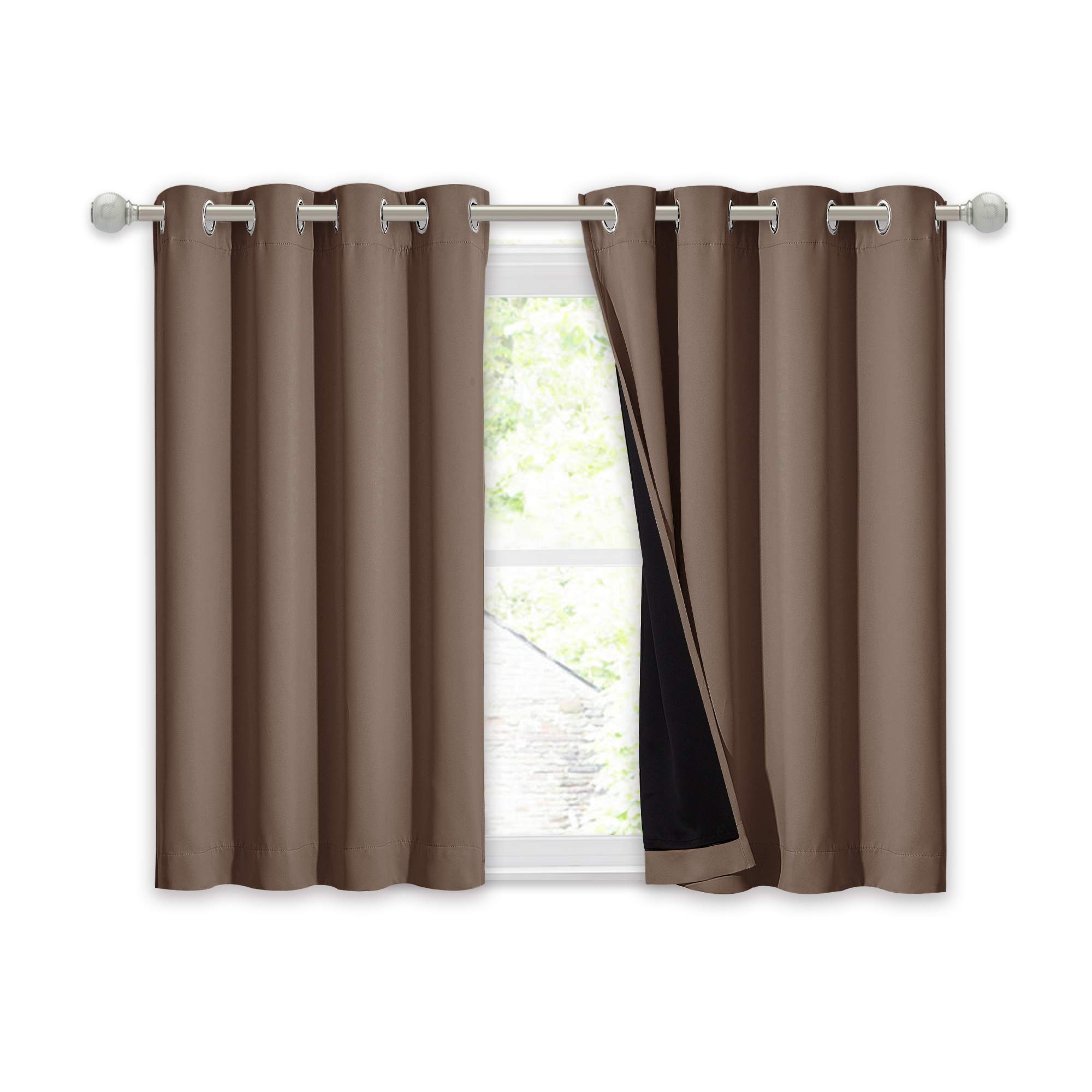 NICETOWN Bedroom Full Blackout Curtain Panel, Super Thick Insulated Window Cover