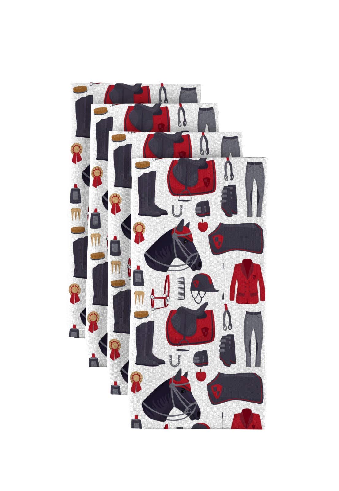Horse and Jockey Cloth Napkins | 18