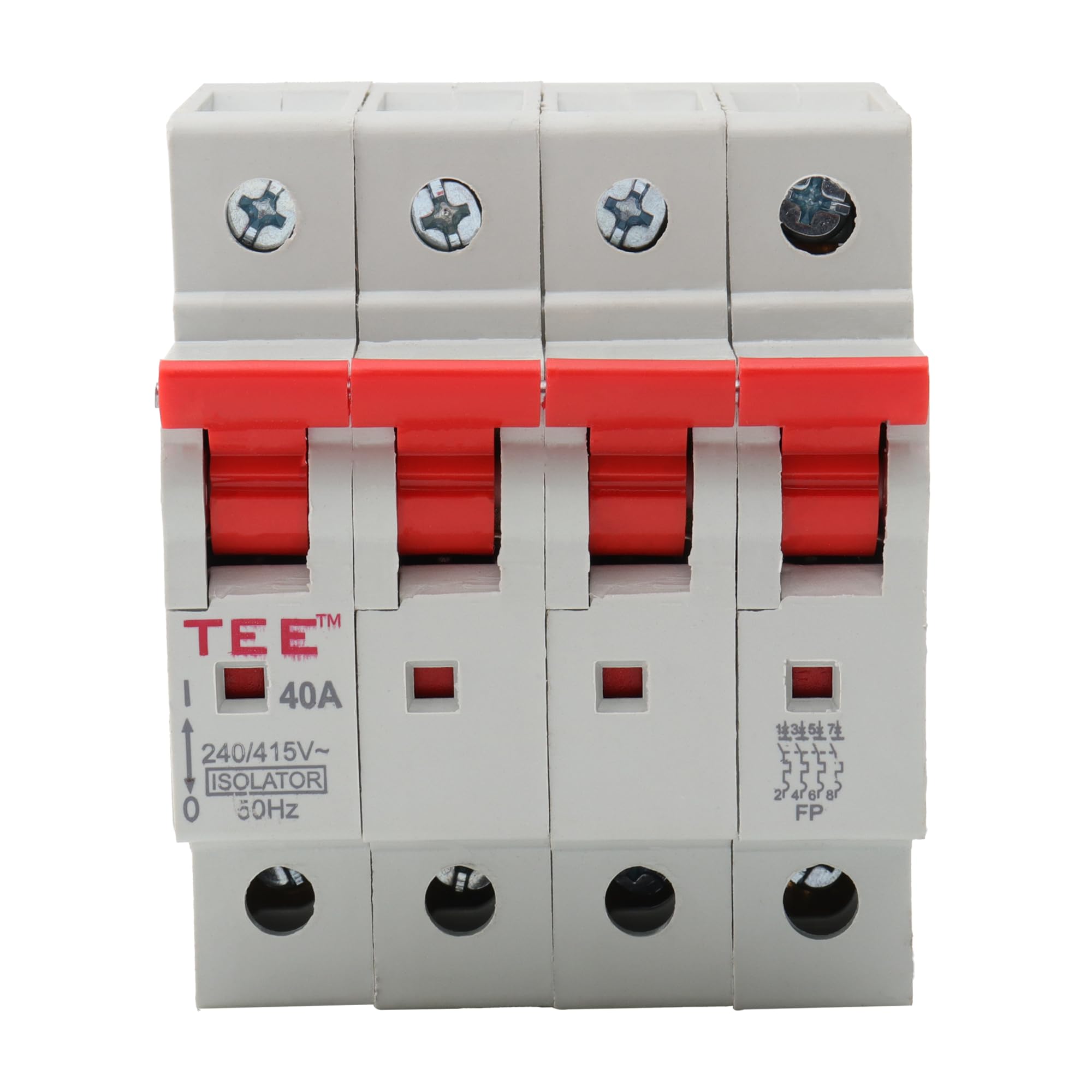Four Pole Isolator Switch 240V ISI Certified Heavy Duty Manual Main Switch Ensures Safe and Reliable Power Disconnection for Homes, Offices, and Industrial Use (FP_ISOLATOR_32AMP)-image-47