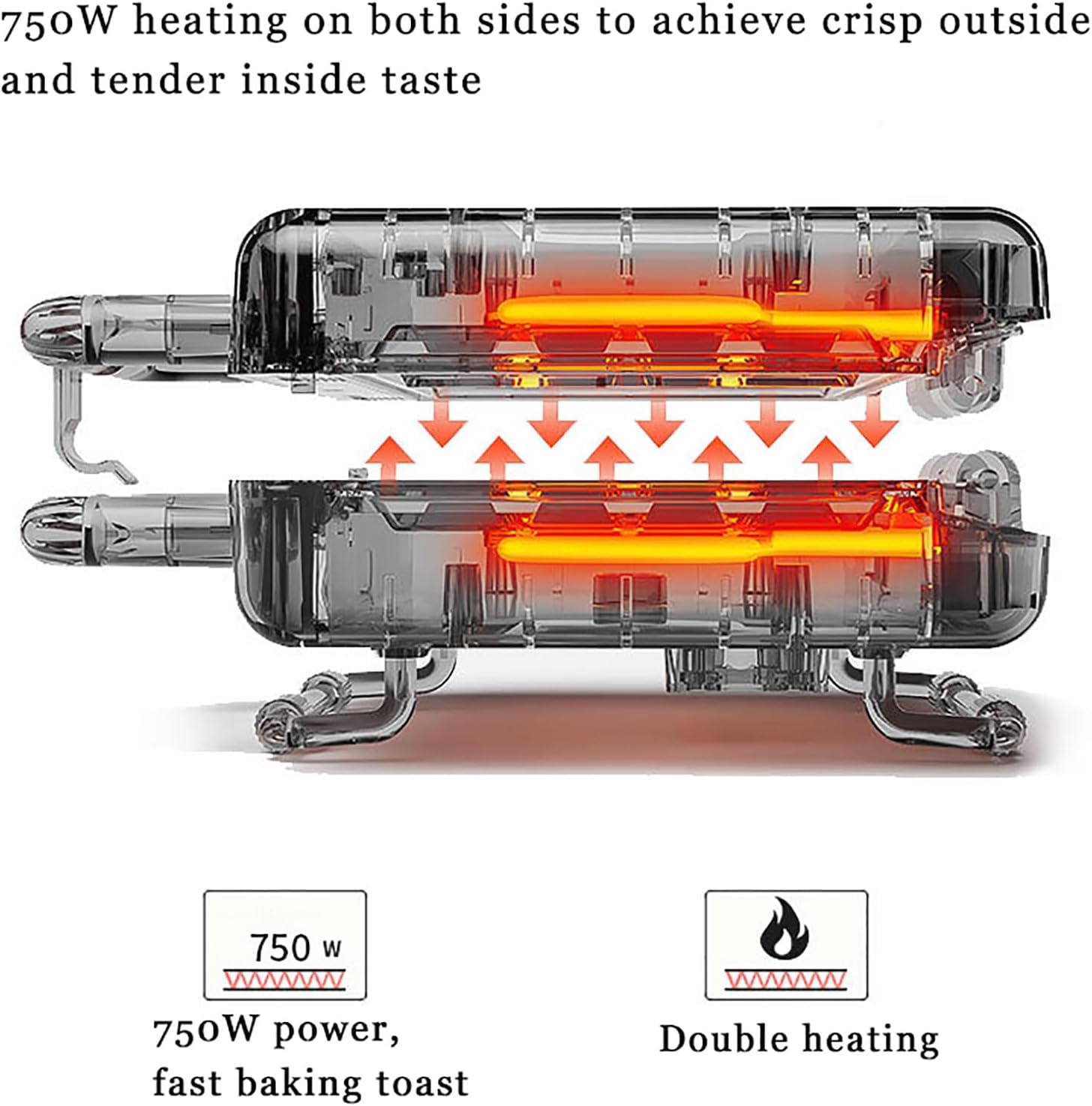 Compact Electric Waffle Maker - Non-Stick Mini Waffle Iron with LED Indicator Lights, Quick Even Heating, Easy to Clean, Perfect for Home, RV, or Party Use