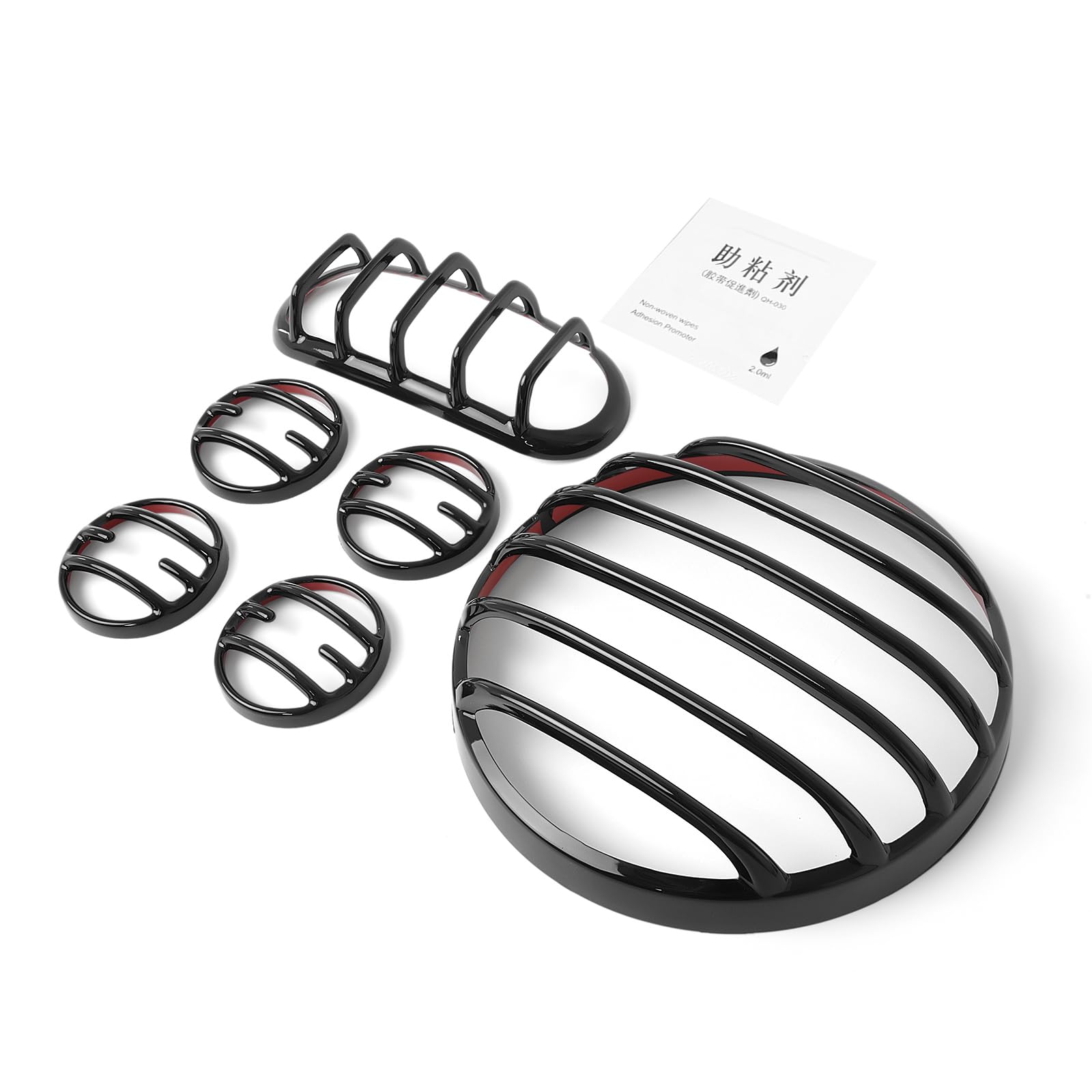Pour Honda Rebel CMX 250 300 500 1100 Accessoires 2019-2024 Feu arrière Couvercle de clignotant avant arrière Protection de clignotant avant arrière Protection de feu de frein (noir)