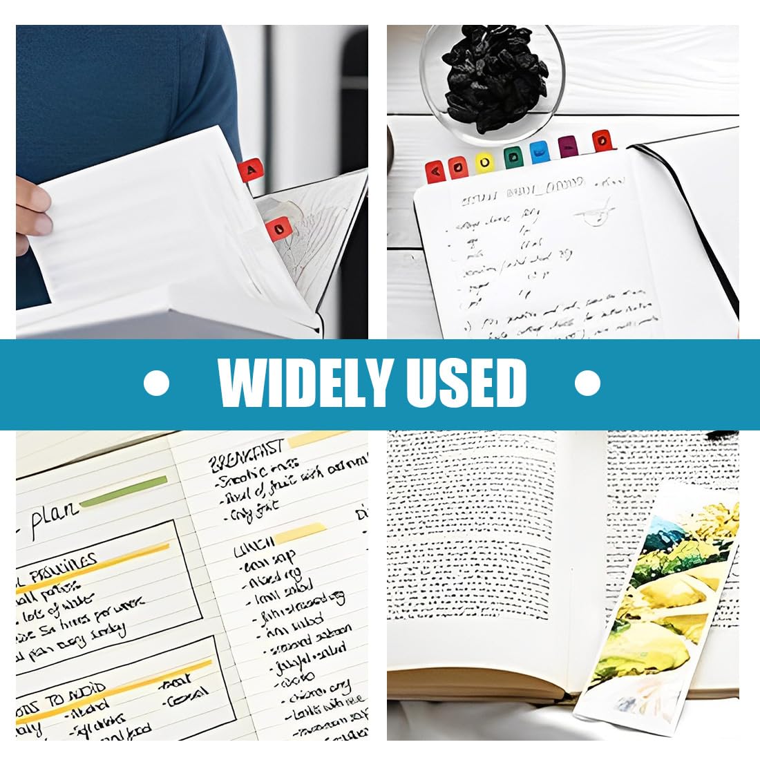 520 Piezas Índice Pestañas Alfabéticos,Impermeable Pestañas Letras Adhesivas,Transparente Pestañas De Índice,Reposicionable Index Tabs,Guías De Archivos Alfabéticos Para Escuela Oficin